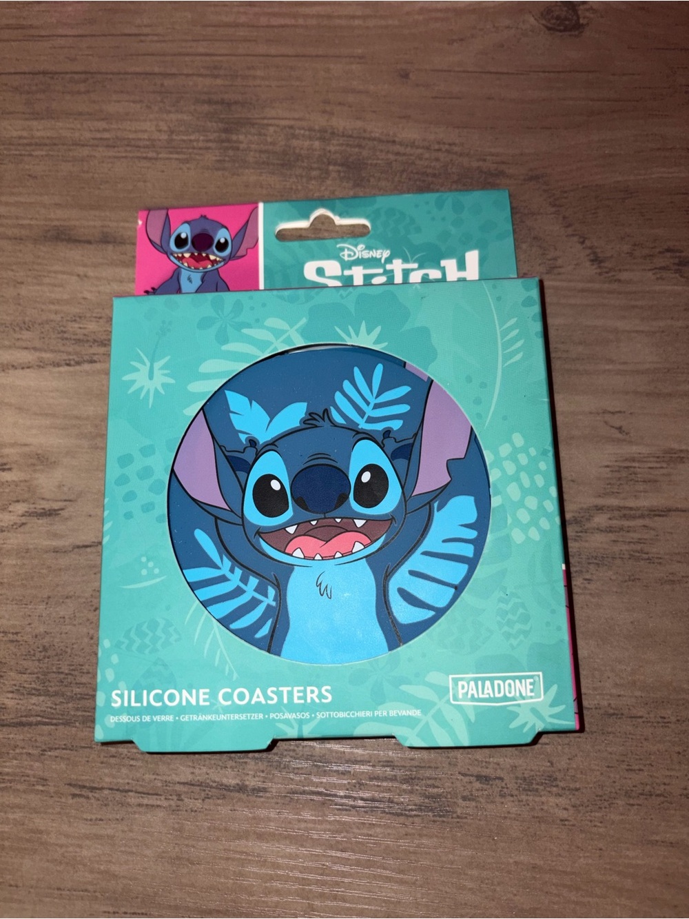🆕💜 Disney Lilo & Stitch Silicone Coaster Set of 4 | 9cm  | New Damaged Box